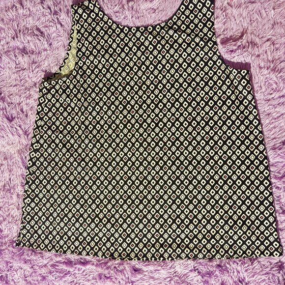 Talbots Plus Sleeveless Geometric Print Blouse – Size 2X - Picture 3 of 4